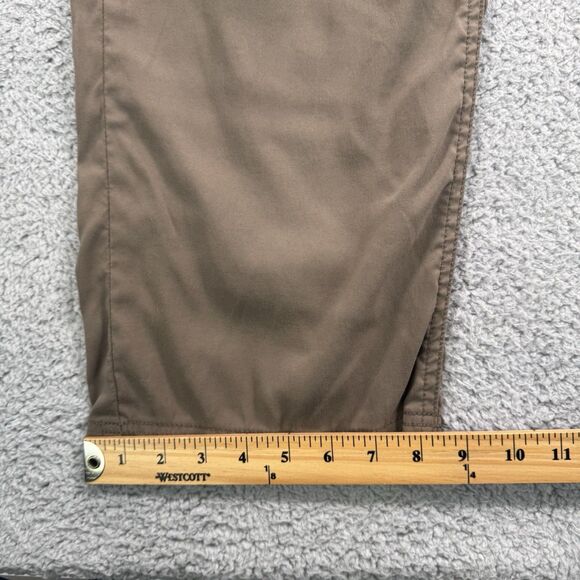Prana Pants Mens 34x32 Brown Brion Slim Fit Stretch Hiking Nylon Outdoors - Picture 6 of 11